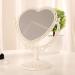 D&X 7-Inch Lovely Heart Mirror | 360 Rotation Double Sided Magnifying Makeup Mirror | Bathroom Bedroom Vanity | Cute Vintage Design (Beige Heart-Shaped) - Buy Online on GoSupps.com