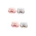 Beavorty Mini Pots 4 Pcs Powder Bottle Rouge Bottles Lip Balm Jar Loose Bulk Rouge Lipstick Jar Mini Dispensing Bottle