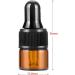 Zeoabsy 20 Mini 1ml Brown Glass Drip Bottles with Pipettes - Ideal for Aromatherapy & Essential Oils Storage - Buy Online on GoSupps.com