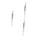 Outanaya 9 Pcs Clip Kit Spot Tweezers Pimple Blackhead Tweezers Silver Stainless Steel