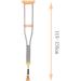 LINYUES Crutches for Adults Underarm Handicapped Crutches/Canes for Disabled Persons with Free Retractable Springs Adjustable Range 115-150 Cm Great for Travel or Work Enda -1 - Buy Online on GoSupps.com