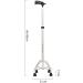 Crutches Elderly Four-legged Walking Stick Walking Aid Cane Elderly Crutches Walking Stick Walker Telescopic Aluminium Alloy Auxiliary crutch Yearn for Run forward - Buy Online on GoSupps.com