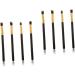 Healeved 8 Pcs Eye Make-up Brush Kit Eyeshadow Brushes Professional Eyebrow Brushes Highlighter Brushes mediumx2pcs Black+goldx2pcs - Buy Online on GoSupps.com
