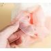 HipGirl Bathroom Essential Loofah Shower Sponge Body Scrubber - Cream/Pink Exfoliating Bath Pouf - Buy Online on GoSupps.com