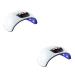Healeved 2pcs Nail Lamp Nail Art Equipment Uv Nail Dryer Led Nail Curing Gel Led Dryer Nail Dryer Machine Gel Nail Led Gel Lamp Nail Gel Professional Nail Art Tools Timer White Intelligent