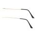 Combined 1 pair of glasses bracket Slip-resistant glasses spitz glasses replacement bracket glasses arm reading glasses tampion of universal glasses substitute brackets glasses holder Gold 14.00x0.50x0.40cm