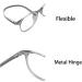 IEYELUUK Reading Glasses (2 Pack) - Blue Light Filter Lightweight No Yellow Tint Transparent Gray 3.5x Magnification - Shop Now! - Buy Online on GoSupps.com
