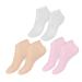 POPETPOP 3 Pairs Moisturizing Socks Foot Lotion Hydrating Lotion Silicone Socks Foot Care Gel Socks for Dry Cracked Feet Women Non Socks Lotion Socks Sole of Foot Sebs Casual Socks