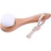 1PC Facial Cleansing Brush Manual Face Brush Bamboo Charcoal Bristles Wooden Handle for Washing Face Pore Exfoliation Wash Makeup Massaging Brush - Buy Online on GoSupps.com