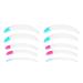 Qukaim Eyelash Curler Perming Pad Silicone Eyelash Perming Pads 5 Pairs S/M/L Eyelashes Lift Pads for Curling Soft Eyelashes Curler Tool