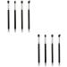 Healeved 8 Pcs Eye Make-up Brush Kit Theive Cosmetics Eye Shadow Brushes Makeup Tool Lip Scrubber Brush Black - Buy Online on GoSupps.com
