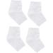 Healeved 6 Pairs Moisturizing Gel Socks Gel Heel Sleeves Toeless Spa Socks Foot Moisturizer Socks Moisturising Foot Socks Ankle Socks White Men and Women Anti Cracked Feet Casual Socks - Buy Online on GoSupps.com