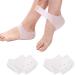 Silicone heel cushion 2 pair of heel gel heel sleeves heel socks heel cups gel heel socks for plantar fasciitis heel pain healing dry cracked heels for men and women
