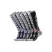 XIKUN Ski Socks Men Women Warm Skiing Socks High Performance Outdoor Winter Sport Socks Shoe Size:Men 4-12,Women 5-13 Assortment Black X 1 Pair,dark Grey X 1 Pair,dark Blue X 1 Pair