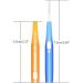 Gergxi60 Interdental Brushes (0.6mm - 1.5mm) - Soft Dental Floss & Cleaning Tool for Interdental Spaces - Orange Toothpick - Buy Online on GoSupps.com