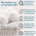 Organic Wool Dryer Balls - Natural Fabric Softener | Premium New Zealand Wool | Reduces Wrinkles & Drying Time | XL Pack of 6 - Buy Online on GoSupps.com