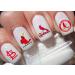 St Louis Cardinals Water Nail Art Transfers Stickers Decals - Set of 50 - A1332