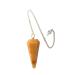 Crystal Pendulum Dowsing Pendulum Healing Crystals Orgonite Crystal Point Scrying Dowser 100% Genuine Gemstone Handcrafted Healing Crystal Gifts Witchcraft Supplies (Yellow Calcite)