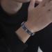Titanium Magnetic Lymph Detox Bracelet for Weight Loss - Carbon Blue Therapy Gift for Dad - Buy Online on GoSupps.com