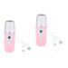 MAGICLULU 2 Pack Moisturizing Facial Humidifier Nano for Skin Hydration Pot Facial Steamer Mist Hydrating ABS Rose Facial Spray