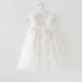 PythJooh Baby Girl Tulle Dress | Sleeveless Butterfly Wings Tutu Princess Dress | 18-24 Months | White - Buy Online on GoSupps.com