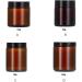 FIOERDTUIE Travel-friendly Reusable Amber Glass Bottle With Screw Lid Multi-functional Anti-slid Bottom Secure Lock Oil Extra Thick 150g Amber 150g 150g Amber 150g - Buy Online on GoSupps.com