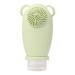 Haopeuk Portable Silicone Travel Shampoo Lotion Bottle with Cleansing Brush