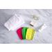 Bastex Exfoliating Bath Washcloth - Korean Towel cloth for Shower and Bath, 3 Pack (6.7 x 5.2) in Yellow, Pink, Green - Buy Online on GoSupps.com