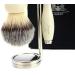 Men's Shaving Kit - 3 Edge Razor Synthetic Badger Hair Brush & Stand | Perfect Grooming Set for Men - Buy Online on GoSupps.com