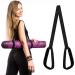 Ptjjxa 2 pieces yoga mat strap polyester adjustable durable shoulder yoga mats feasting strap yoga mat made of cotton yoga mat straps black for training outdoor and sports mats