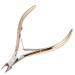 1 Piece Cuticle Tweezers - Professional Stainless Steel Cuticle Trimmer and Remover for Dead Skin and Cuticle - Rose Gold