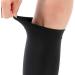 Buy Open Toe Flight Compression Stockings for Men & Women | 20-30 mmHg Graded Support Knee-High Calf Sleeves - Ideal for Travel & Pregnancy (M-Black) - Buy Online on GoSupps.com