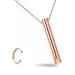 Stress Relief Mindful Breathing Necklace, Anxiety Relief Necklace Breathing Exercise Device for Meditation, Relaxation, Calming, Panic, Slowing The Breath, with 1* Anxiety Spinning Ring