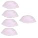 FRCOLOR 5pcs Silicone Highlighter Cap Salon Hairdressing Tools Salon Hair Caps Salon Hair Highlighting Hat Highlight Cap for Hair with Hook Coloring Pink Translucent Headgear