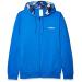 adidas Men's Fast and Confident All Over Print Hooded Track Jacket Glory Blue/Black X-Large