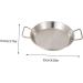 OUNONA 2 Pcs Amphora Pan Copper Frying Pan Barbecue Nonstick Frying Pan Low-Edge Pan Camping Cooking Pot Pan for Camping BBQ Grilling Camping Pans Kettle Outdoor Stainless Steel 25x25cmx2pcs - Buy Online on GoSupps.com