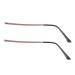 OHPHCALL Sunglasses Glasses 1 Pair Eyeglass Legs Bracelets Kits Screw Set Hinge Repair Kit Eyeglass Leg Replacement Eyeglass Frame Arm Replacement n-Arm Legs Coffee Metal Bracelet Glass Coffee 14X3CM