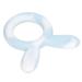 Baby Teething Toys Silicone Teethers Ring Shape Bunny Ear Bracelets for 3 Months Infant (White Blue) - Buy Online on GoSupps.com