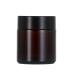 rongweiwang Secure Lock Amber Glass Bottle No Leakage Extra Thick Multi-functional Screw Lid Reusable Smooth Line UV Protective 100g Black 100g 100g Black 100g
