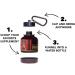 Porte-prot ines kit de 30 et 60 grammes muscle Never Give Up r cipient et entonnoir portable pour prot ines et autres suppl ments - Buy Online on GoSupps.com