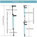 Adjustable Underarm Crutch Ergonomic Walking Crutch with Comfy Handle Blue Aluminum Crutch for Adults for Seniors Disabled Elderly Prosperous - Buy Online on GoSupps.com