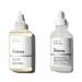 The Face Exfoliating Bundle: Glycolic Acid 7% Exfoliating Toner (100ml) and Hyaluronic Acid 2% + B5 (30ml) with TOSSI cleansing wipes