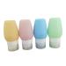 Didiseaon Set Small Travel Bottle Shampoo Tubes Refillable Bottle Container Silicone Makeup Bottle Travel Accessories Cosmetic Travel Containers Green Suit Disposable Silicone Tube 10.00X6.60X6.00CM As Shown