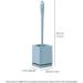 Flexible Toilet Bowl Brush and Holder Premium Quality Toilet Bowl Brush Durable Bristles Toilet Scrub Brush for Bathroom Cleaning Bathroom - Buy Online on GoSupps.com