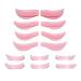 PRIZOM 7 Pairs Silicone Pad Eye Lash Perm Pads 3D Lashes Curler Applicator Tools Brand New Pink