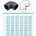 Buy PVC Angle 90 Degrees 20mm x 20mm - Durable Adhesive Sleeve Both Sides | PN 16 | 20mm | International Shipping Available - Buy Online on GoSupps.com