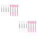 Didiseaon 20 Pcs Silicone Lip Brush Lipstick Applicator Lipstick Brush Applicator Cosmetics Brush Makeup Brush Lip Gloss Makeup Accessory Portable Lip Brush Makeup Lip Brush