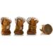 URBEST Dog Shoes 4Pcs with Hook Loop Closure for Chihuahua - Brown Boots - Buy Online on GoSupps.com