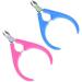 Stainless Steel 1/2 Jaw Spring ABS Handle Cuticle Nipper Hangnail Clipper for Nail Art Manicure Pedicure---Random Color - Buy Online on GoSupps.com