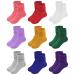 JOCMIC Girls Slouch Socks Toddler Long Crew Socks Kids Knee High Socks 1-12 Year Multicolor4 6-8 Years